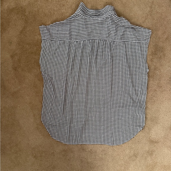 LOFT Outlet Houndstooth Button Front Blouse – Women’s Size XXL - Picture 5 of 9